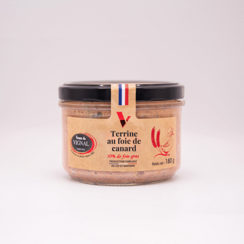 Terrine au foie de Canard "30% foie gras" 180g