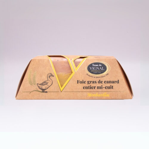 Foie gras de Canard mi-cuit au Monbazillac – 200g
