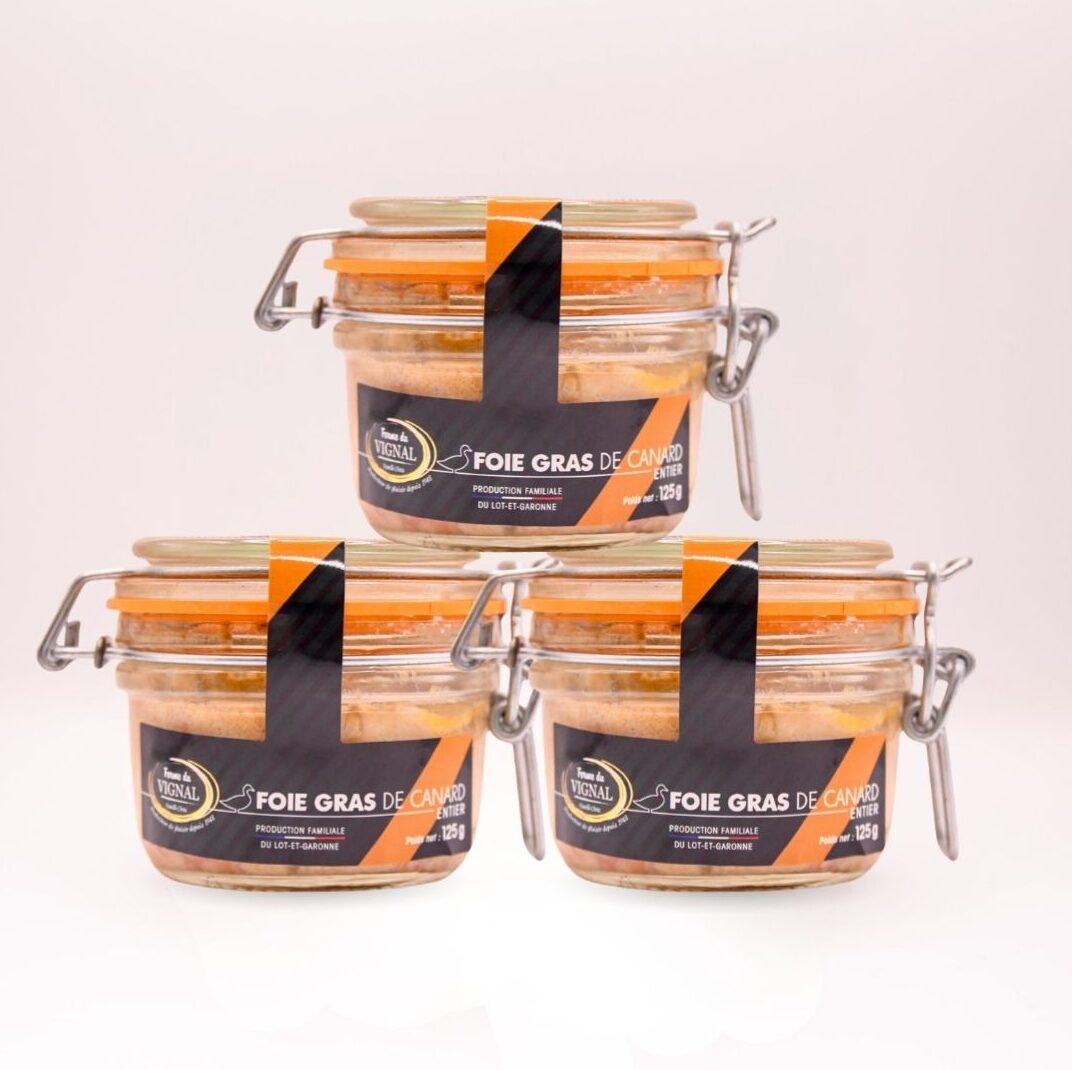Lot de 3 Foie gras de Canard 125g - Offre