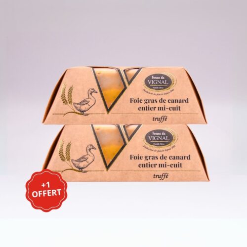 Lot de 3 Foie gras de Canard mi-cuit Truffé – 200g